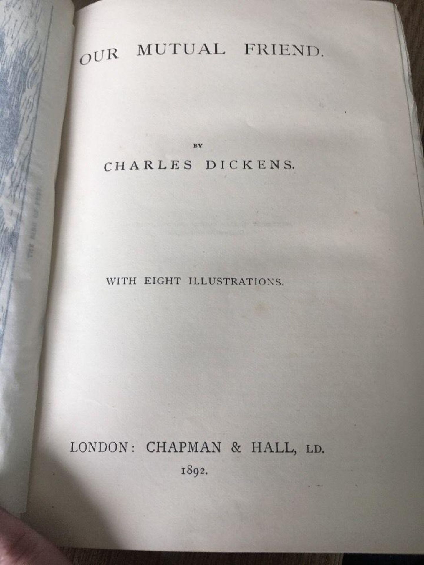 Antique - Charles Dickens - Our Mutual Friend - Chapman & Hall - 1892 - Image 3 of 3