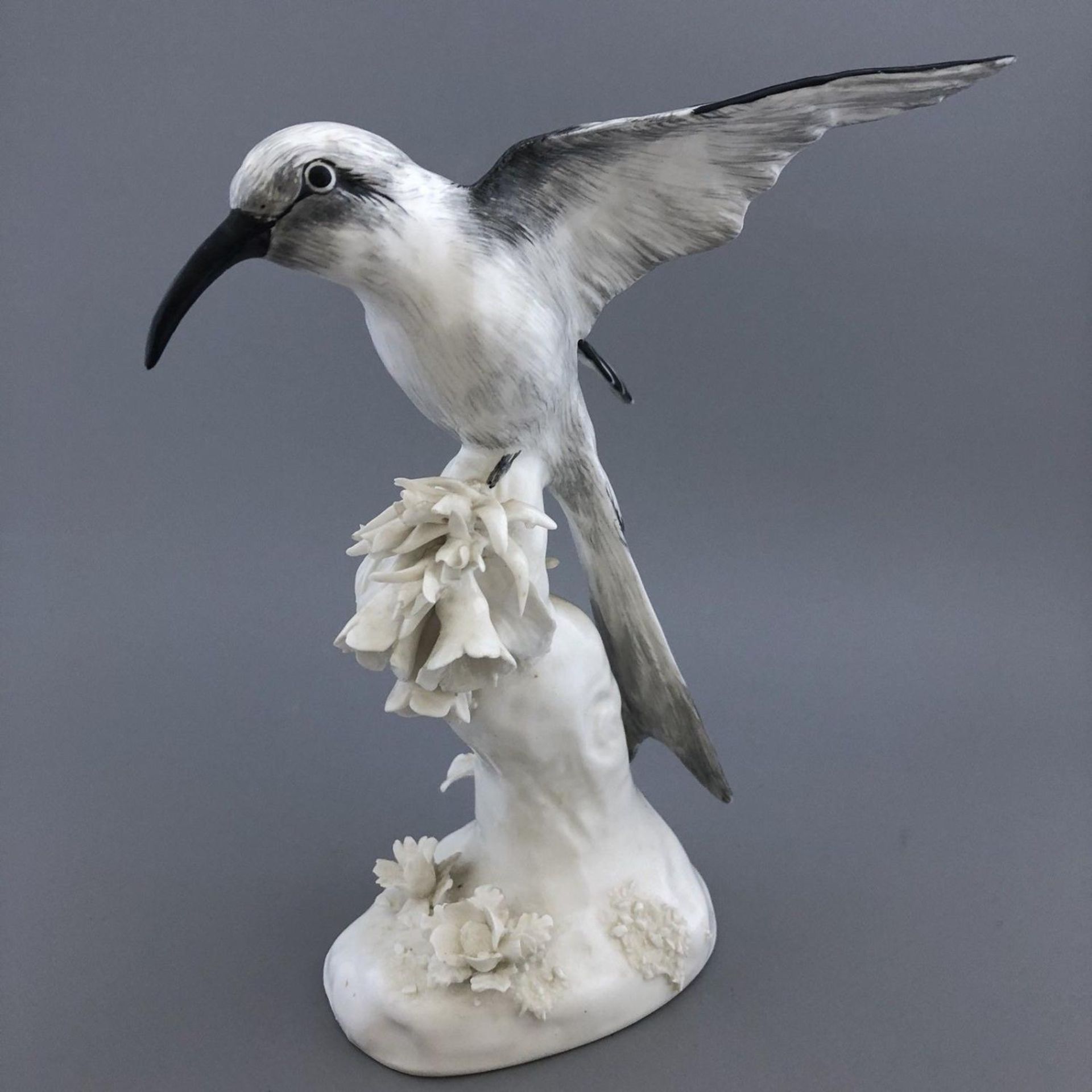 English Porcelain Bee Eater Bird Figurine by J T Jones for Crown Staffordshire - Image 3 of 6