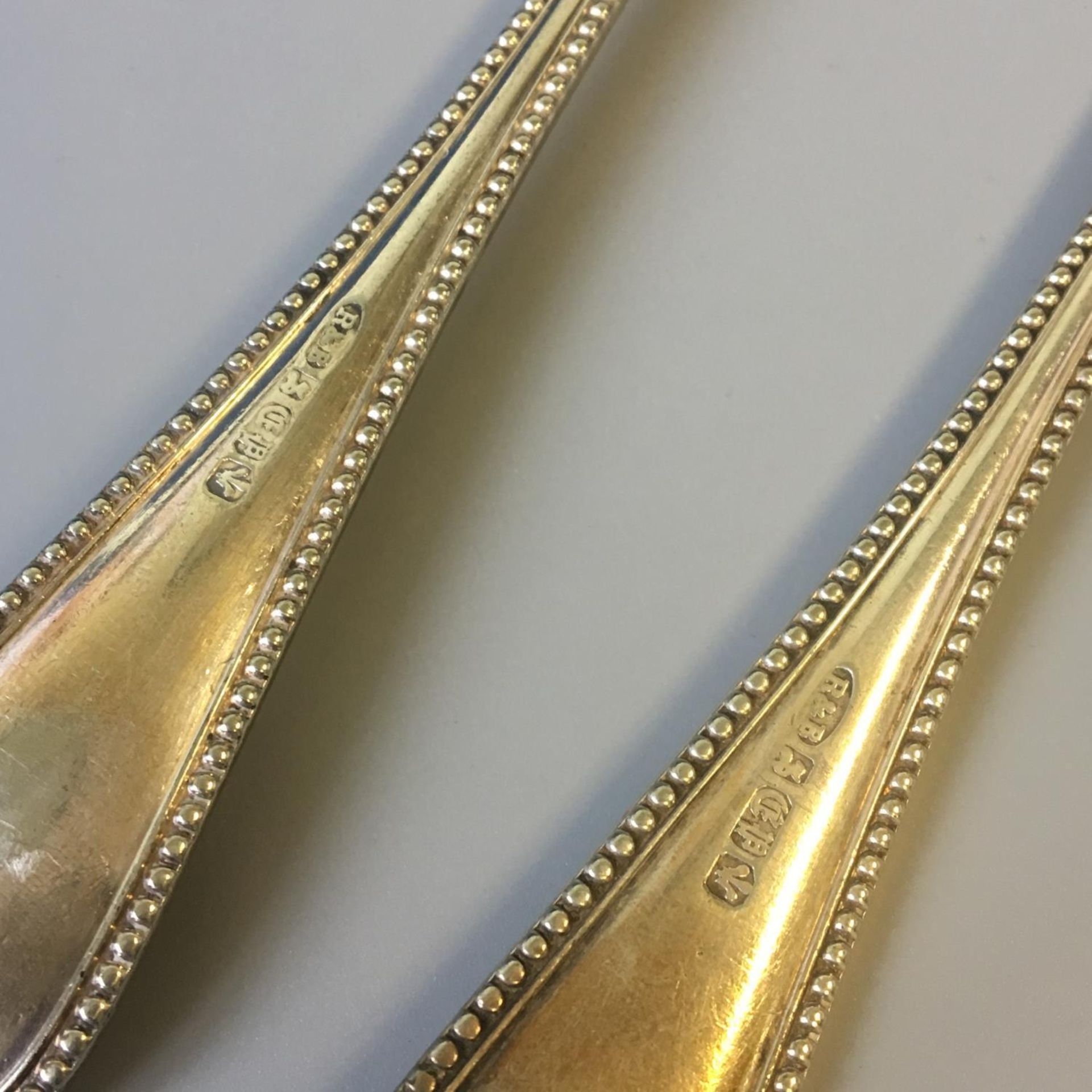 Superb Art Nouveau Silver Plate Serving Cutlery - Roberts & Belk Sheffield c1880 - Image 3 of 3