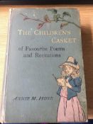 Antique 1891 Book - The Children's Casket - Poems compiled by Annie M Hone