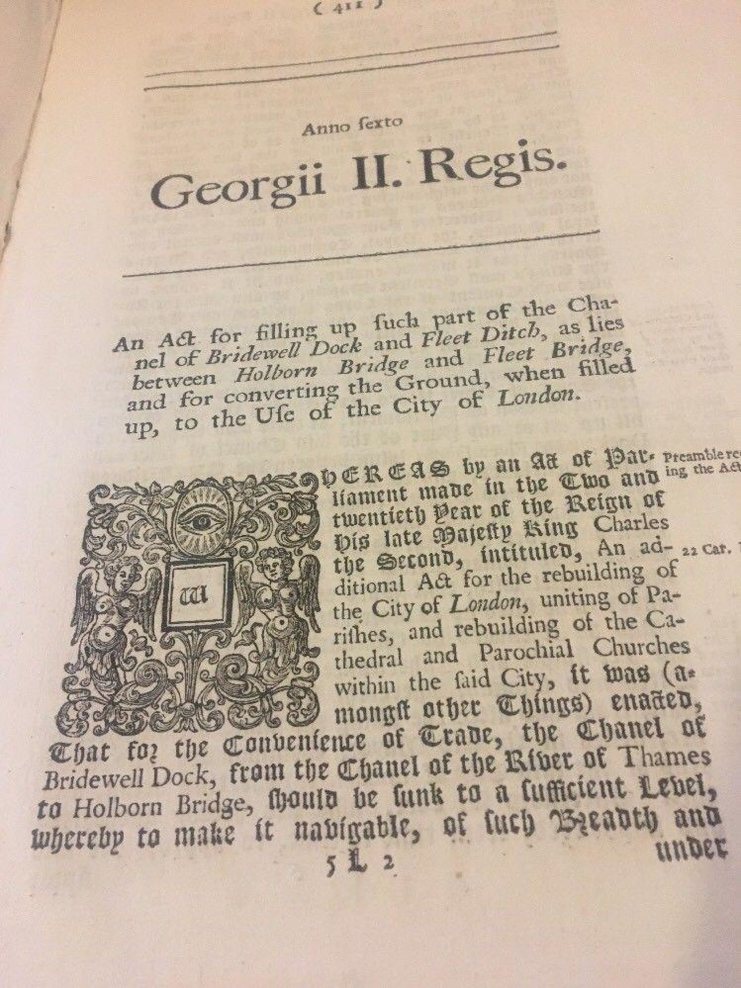 Early 18th Century Black Letter Act of Parliament King George II 1733 London - Image 2 of 3