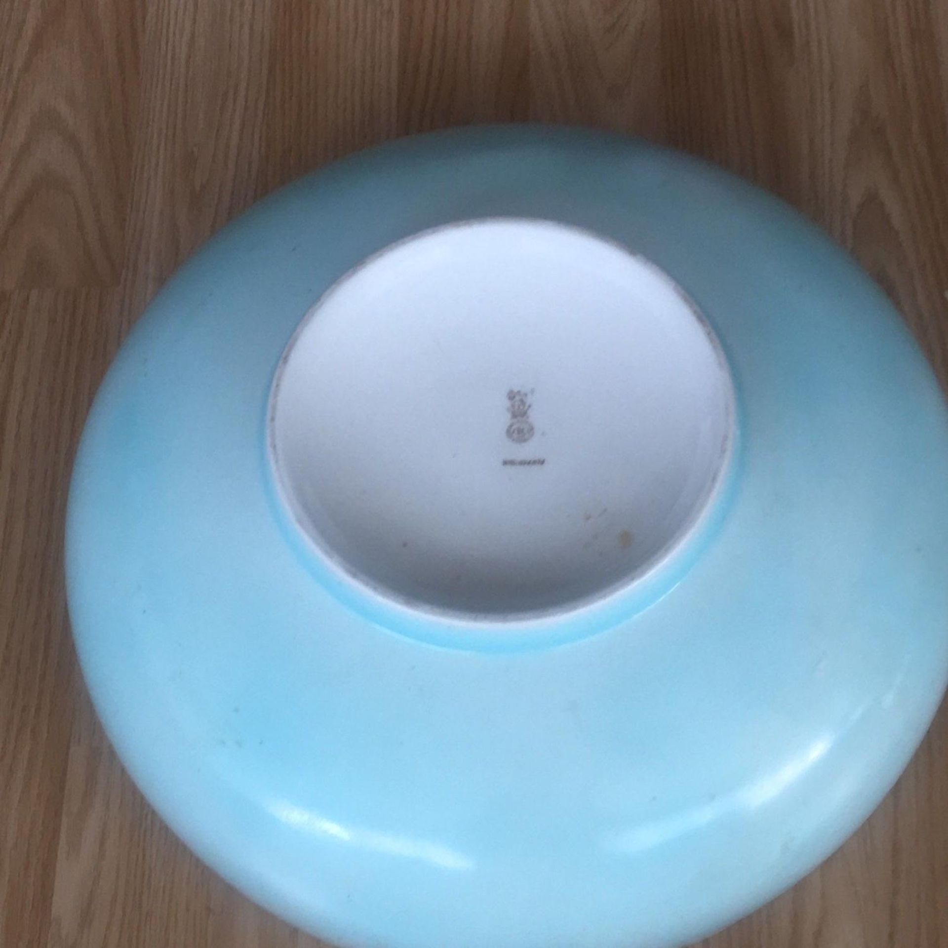 A very large Royal Doulton Duck Egg Blue / Turquoise Wash bowl Basin c.1930 - Image 3 of 3