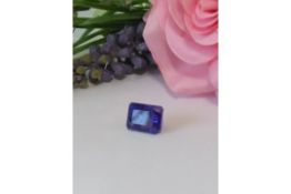 A Beautiful Natural 10.47Cts Tanzanite Gemstone, Transparent - Rich Blue Colour.