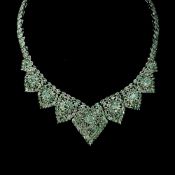 Agi Certified £9,995.00 - A Very Special Natural Untreated Brazilian Emerald Necklace.