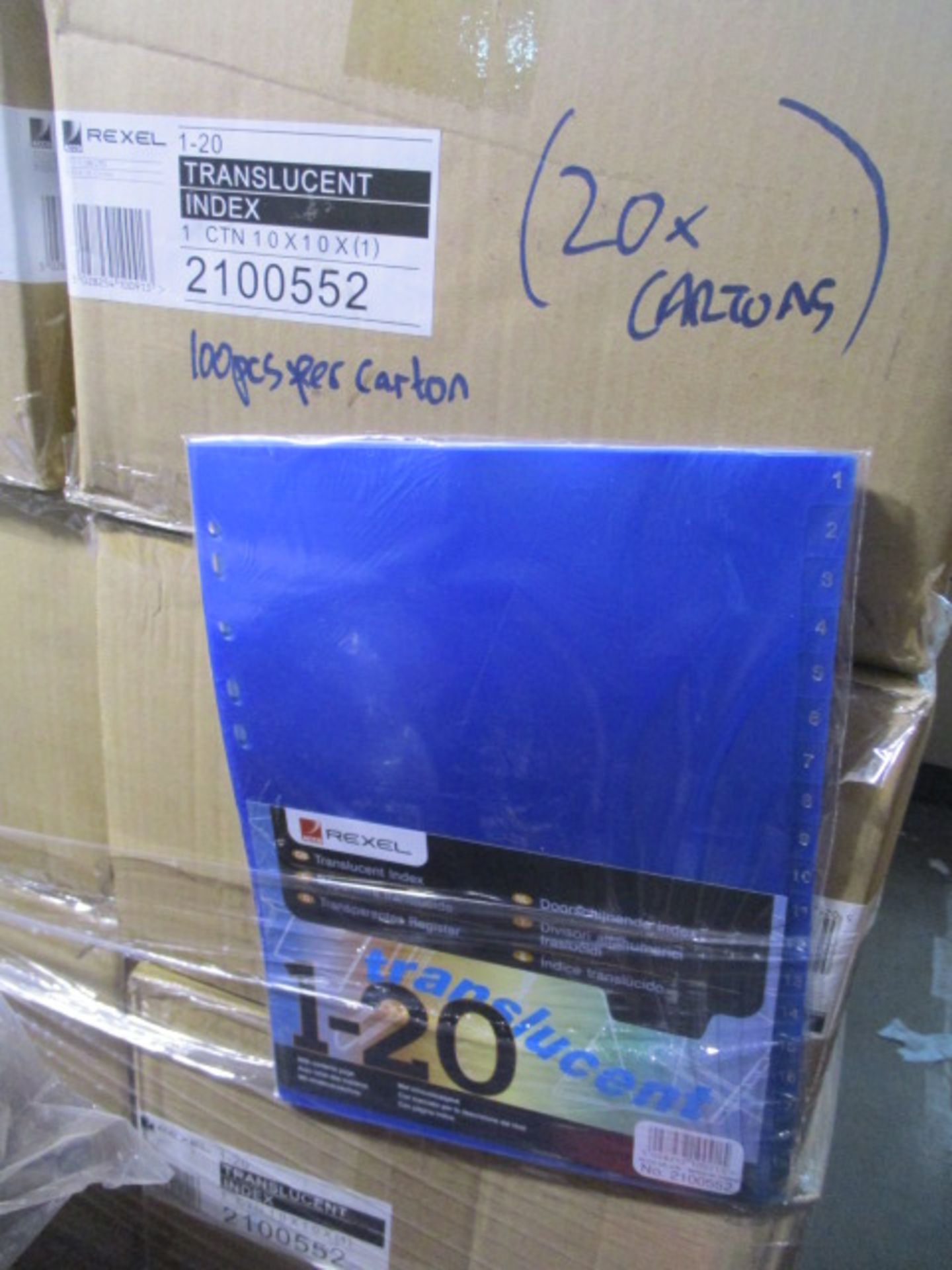 10 cartons brand new sealed tabbed divider packs - Image 2 of 2
