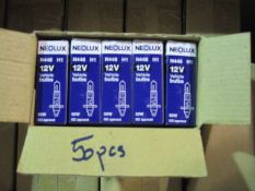 50 pcs Brand new sealed Neolux H1 bulbs
