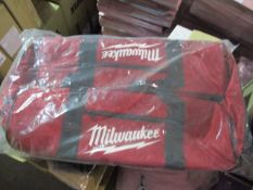 Brand new sealed Large size Milwaukee Tool carry bag on wheels with hardened base rrp £58 .