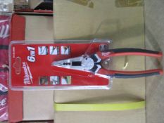 1pc Milwaukee long plier with wire stripper as pictured new and sealed