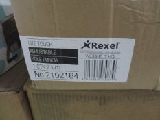 2pcs Rexel large size Pereferator punch new and boxed