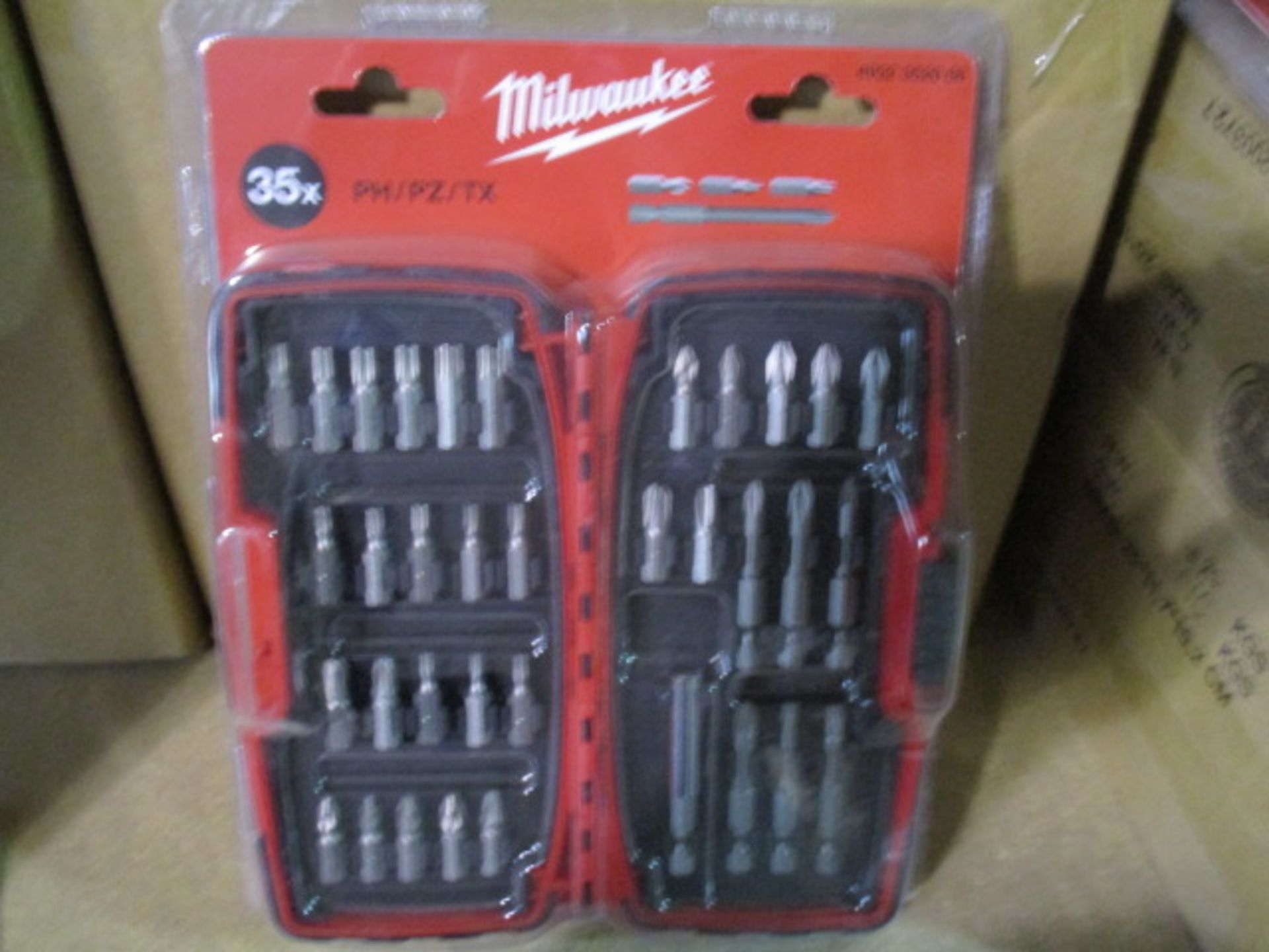 Brand new Milwaukee 35pc Hardened edge drill bit driver set - new and sealed rrp £34.99 .