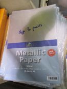 appx 30 packs oif metallic paper
