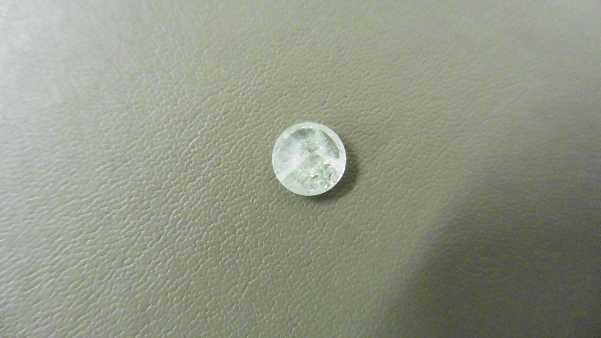 1.04ct Brilliant Cut Diamond, Enhanced stone. I colour, I2 clarity.. Valued at £1490 - Image 3 of 4