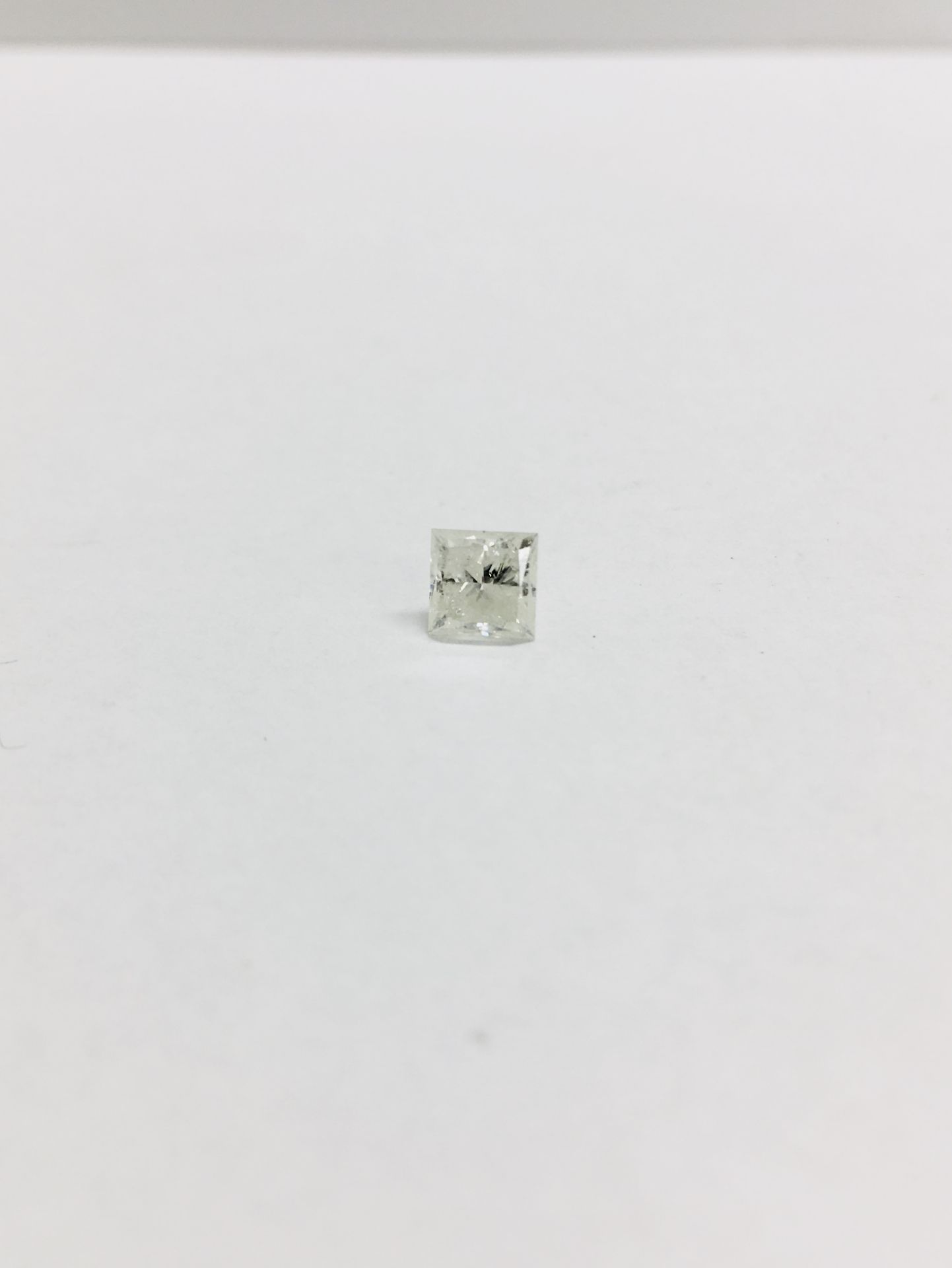 1.03ct Princess cut Diamond,Enhanced stone,H colour i2 clarity,Valued at 1490