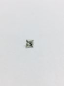 0.95ct princess cut Diamond,Enhanced stone I colour i2 clarity,Valued at 1490