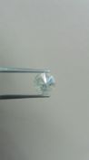 1.34ct Brilliant Cut Diamond, Enhanced stone. I colour, I2 clarity. . Valued at £1650