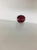 5.02ct ruby,Enhanced by Frature,good clarity and colour,12mmx10mm ,valued at 800