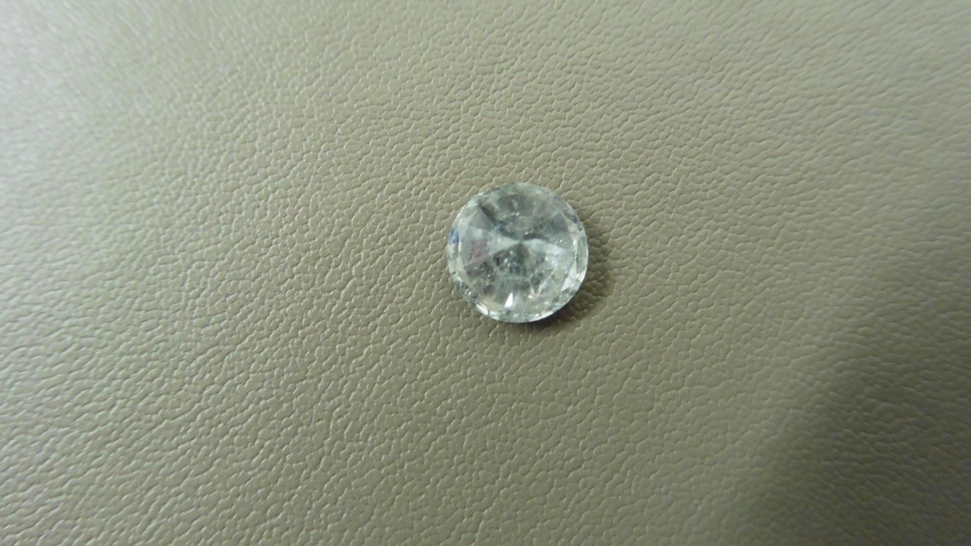1.32ct Brilliant Cut Diamond, Enhanced stone. H colour, I2 clarity. Valued at £2390 - Image 3 of 4