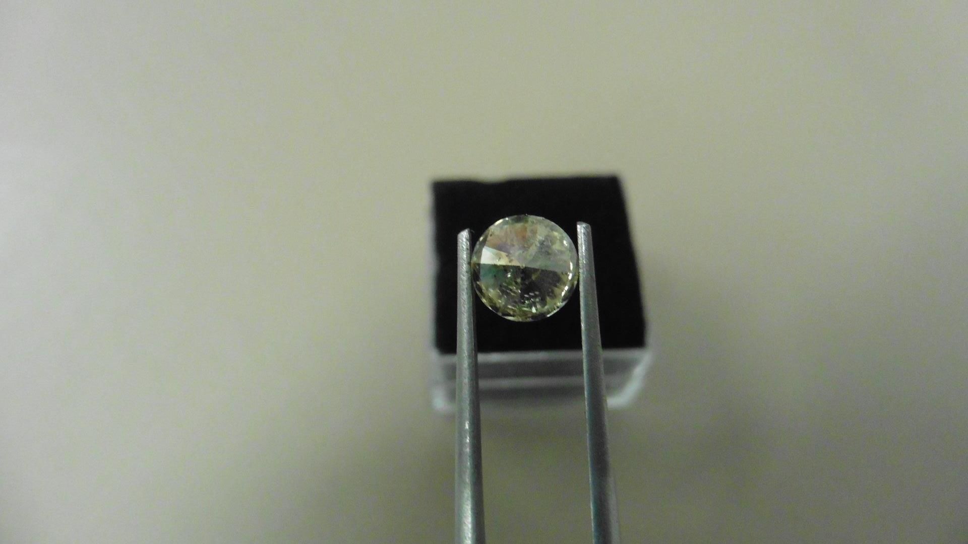 1.22ct Brilliant Cut Diamond, Enhanced stone. K colour, i1 clarity.. Valued at £1650 - Image 2 of 5