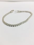 4.00ct Diamond tennis bracelet set with brilliant cut diamonds of I colour, si2 clarity. All set