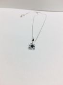 0.50ct diamond solitaire pendant set in 18ct gold. Enhanced Brilliant cut diamond,H colour and vs