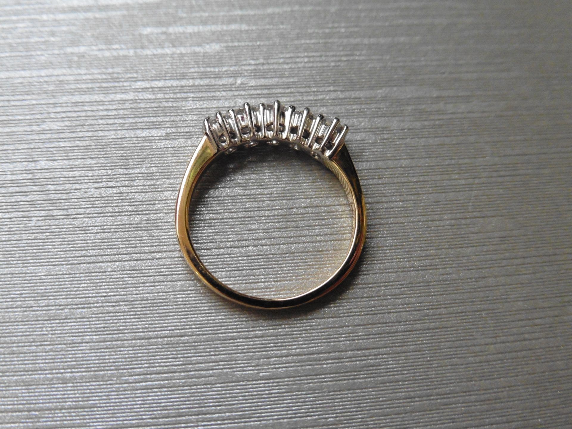 0.50ct Diamond five stone ring set with five brilliant cut diamonds. H/I colour and SI3 clarity. The - Bild 3 aus 3