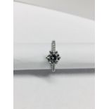 Platinum Diamond Solitaire Ring,0.50ct Brilliant cut diamond h colour vs clarity (clarity