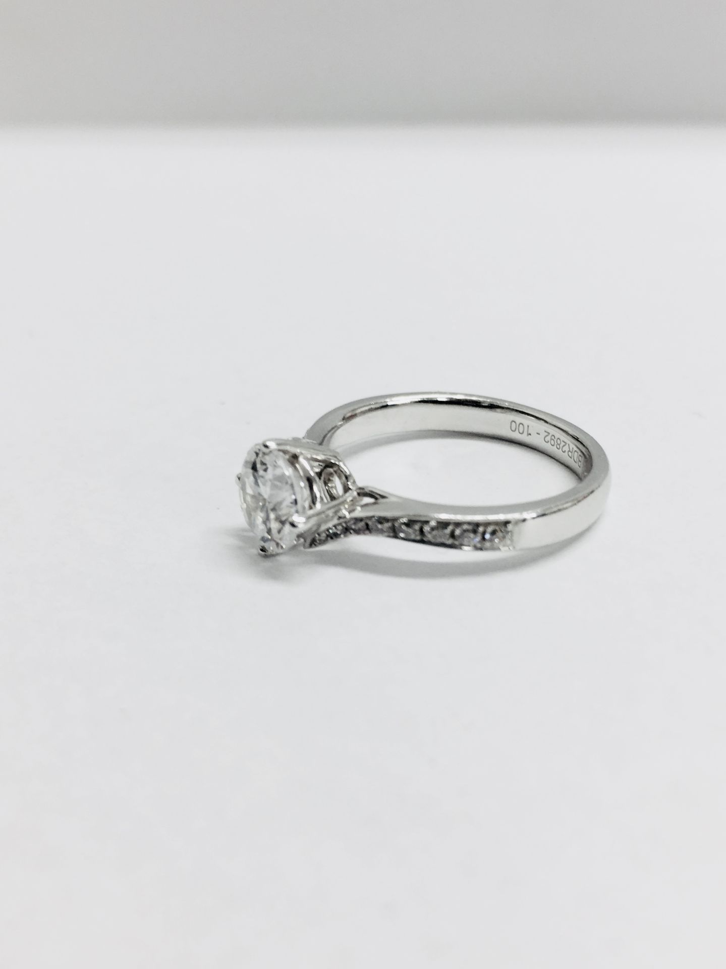 Platinum diamond solitaire ring ,0.50ct vs clarity i colour natural brilliant cut diamond(clarity - Bild 2 aus 6