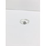 platinum diamond twist style ring,0.50ct vs clarity i colour ,5.89gms platinum,uk size K,uk hallmark