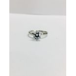 Platinum diamond solitaire ring,0.50ct h colour vs clarity diamond brilliant cut natural(clarity