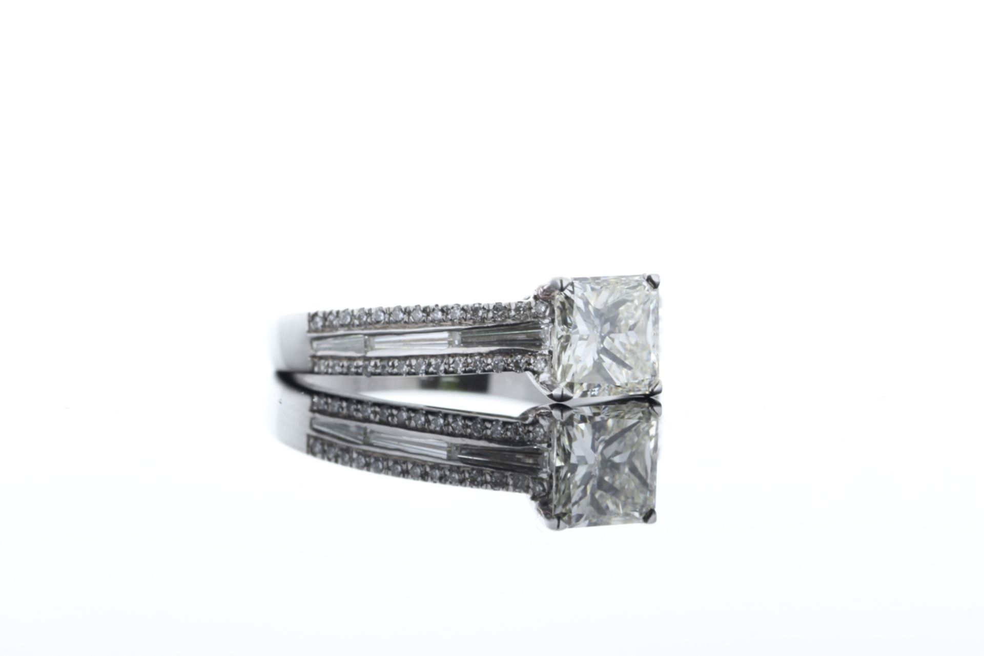 18ct White Gold Princess Cut Diamond Ring 1.55 - Image 69 of 74