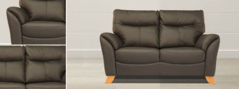 Brand new and boxed Cottesmore Black Leather 2 Seater Sofa
