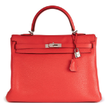 Hermès Bougainvillier Togo Leather Kelly 35Cm Retourne