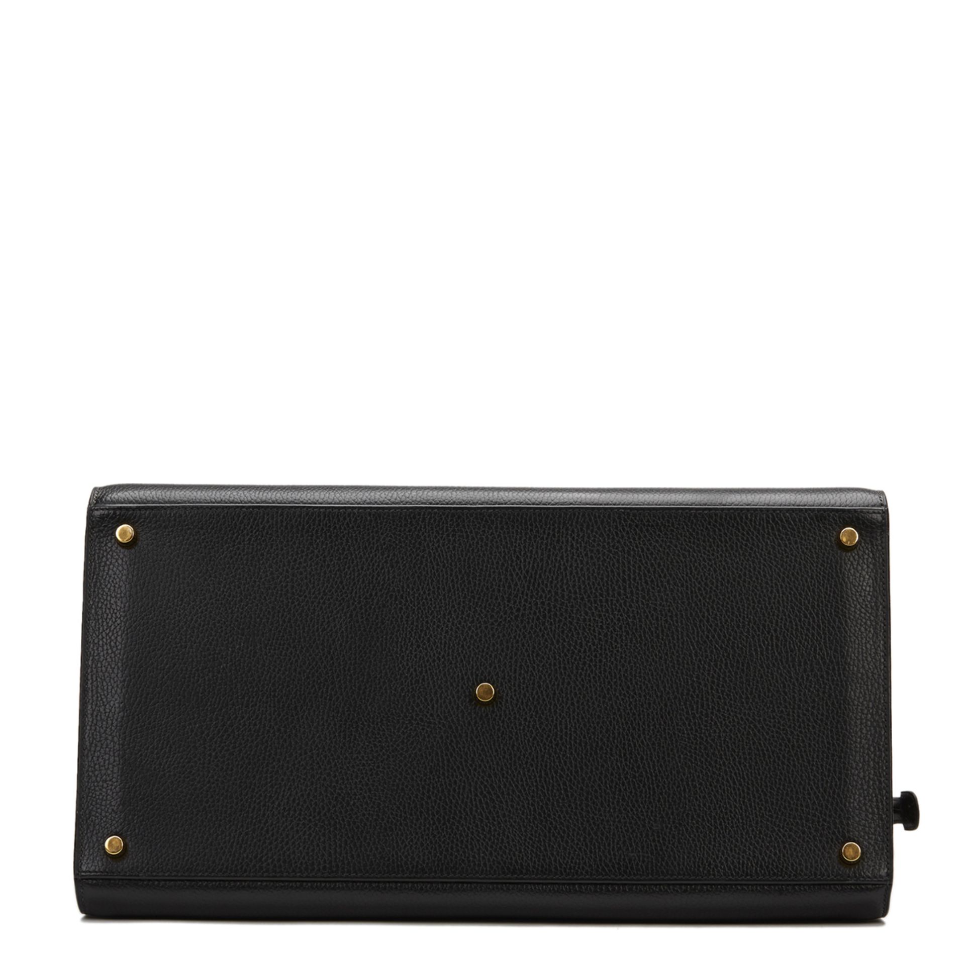 Hermès Black Ardennes Leather & Barenia Leather Vintage Airport Bag - Image 6 of 10
