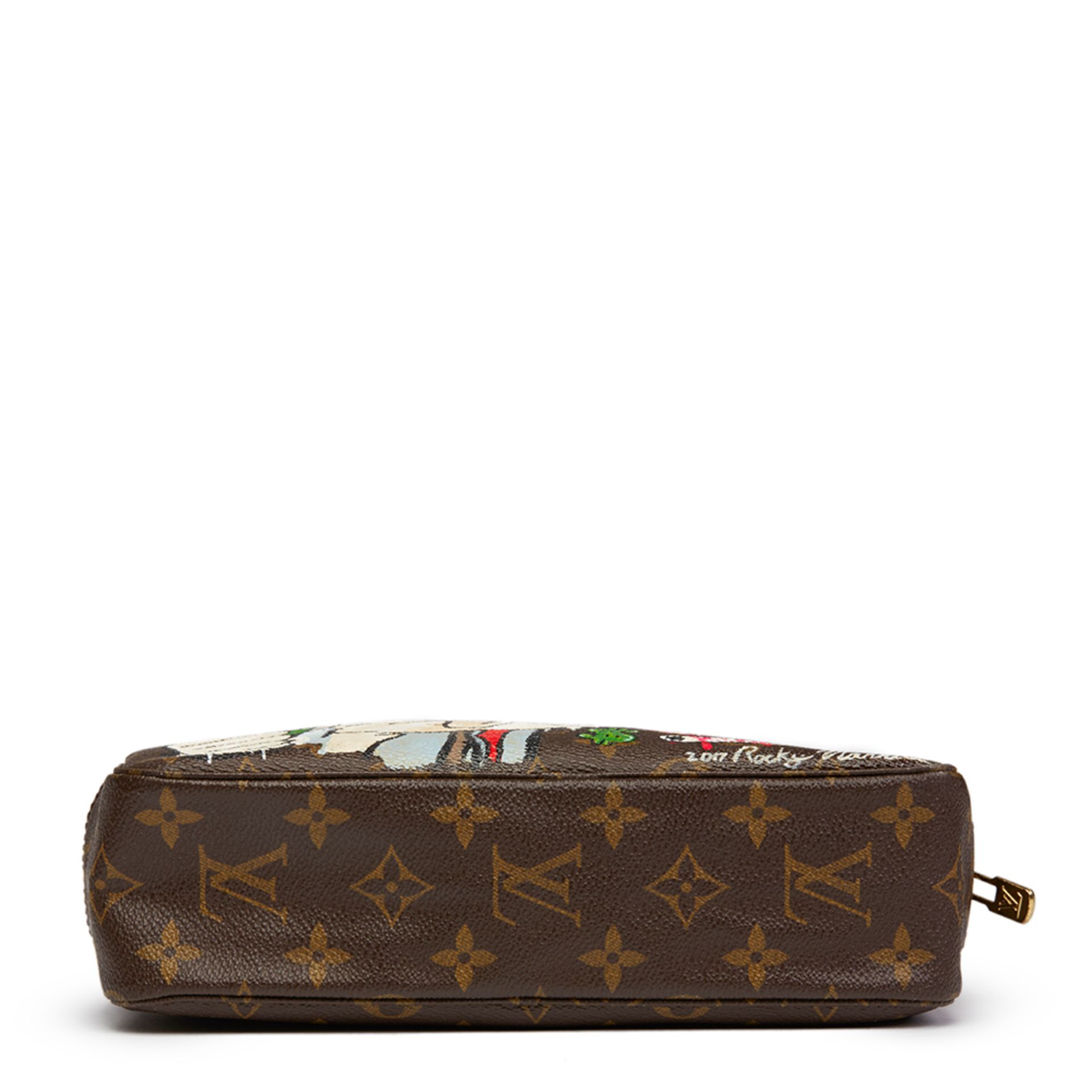 Louis Vuitton Hand-Painted 'Lonely For You Only' X Year Zero London Toiletry Pouch - Bild 5 aus 9