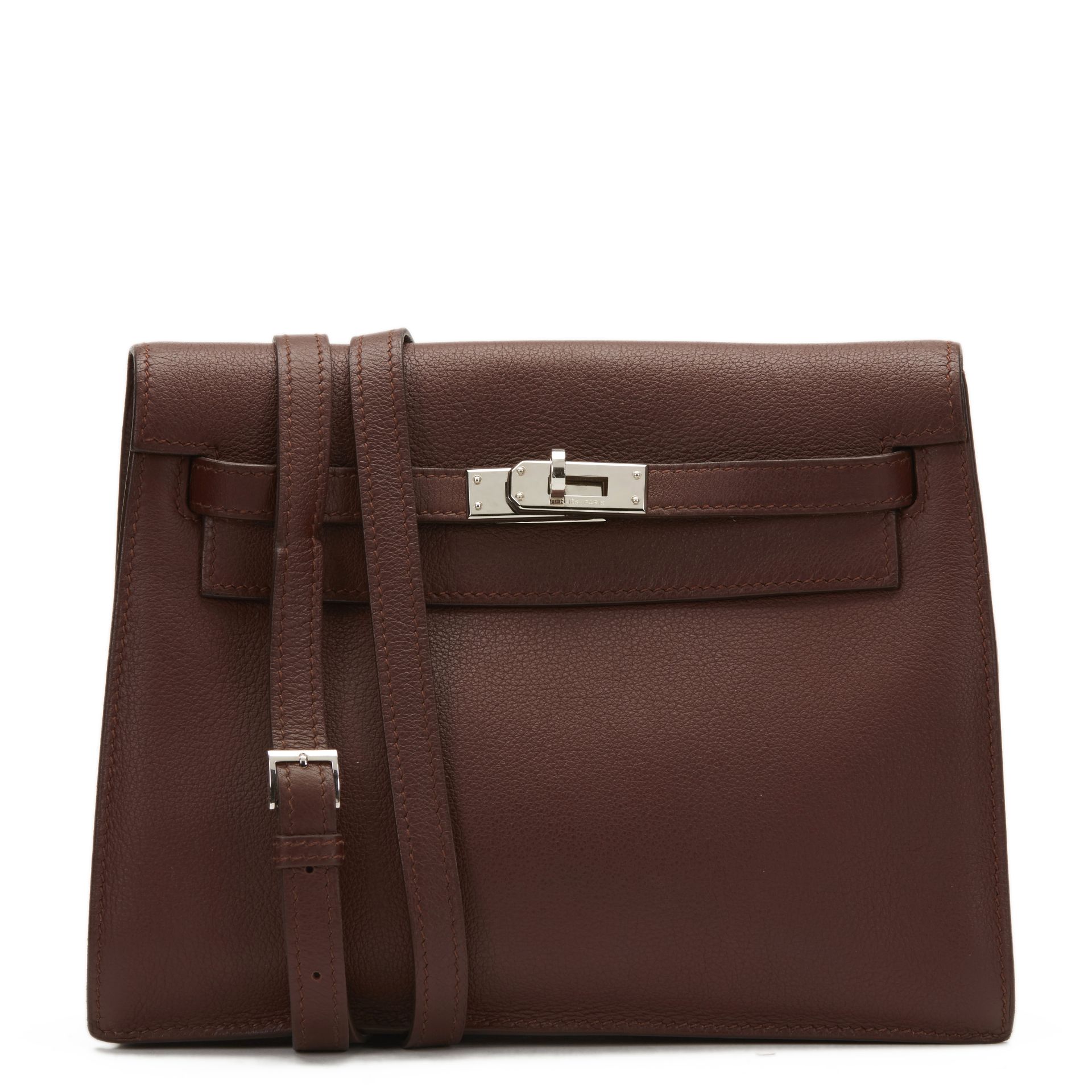 Hermès Havane Evergrain Leather Kelly Danse