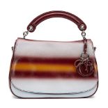 Christian Dior Maroon, Mustard & Blue Gradient Patent Leather Dune Bag