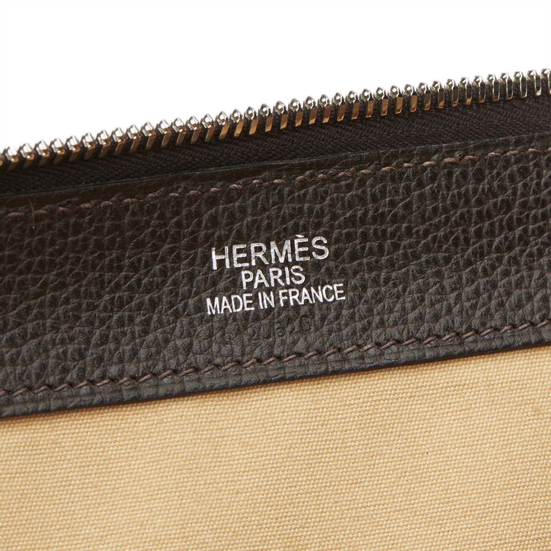Hermès Ebene Vache Liégée Leather Paris Bombay 50Cm - Bild 7 aus 11
