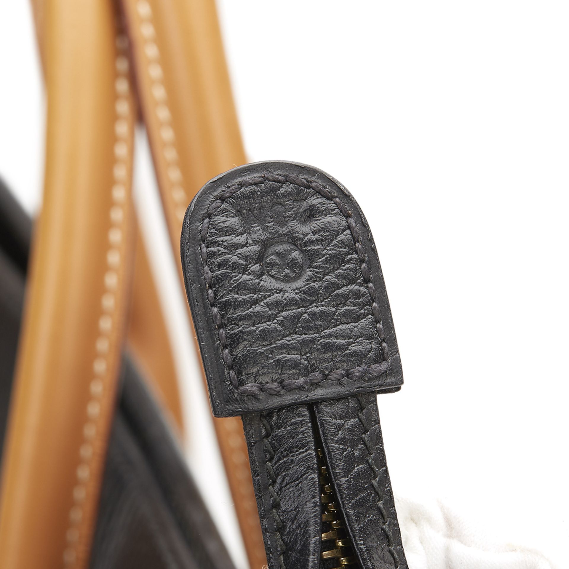 Hermès Black Ardennes Leather & Barenia Leather Vintage Airport Bag - Image 8 of 10