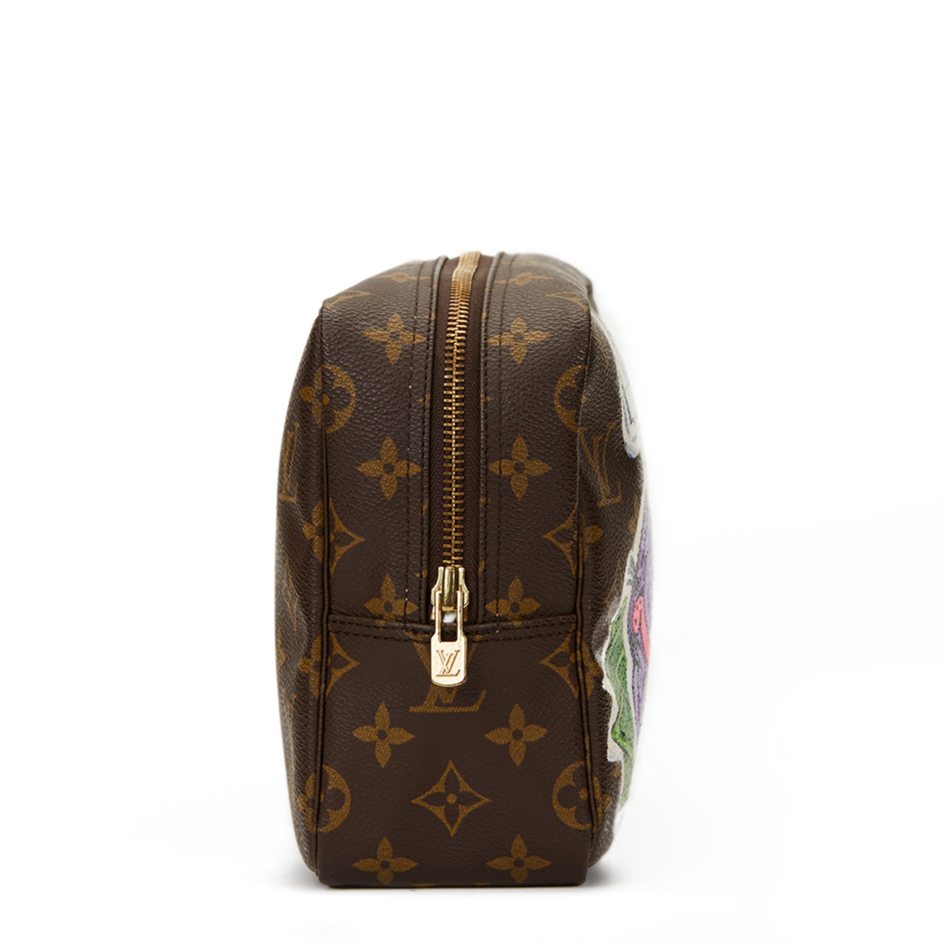 Louis Vuitton Hand-Painted 'Ca$H Me Outside' X Year Zero London Toiletry Pouch - Image 2 of 9