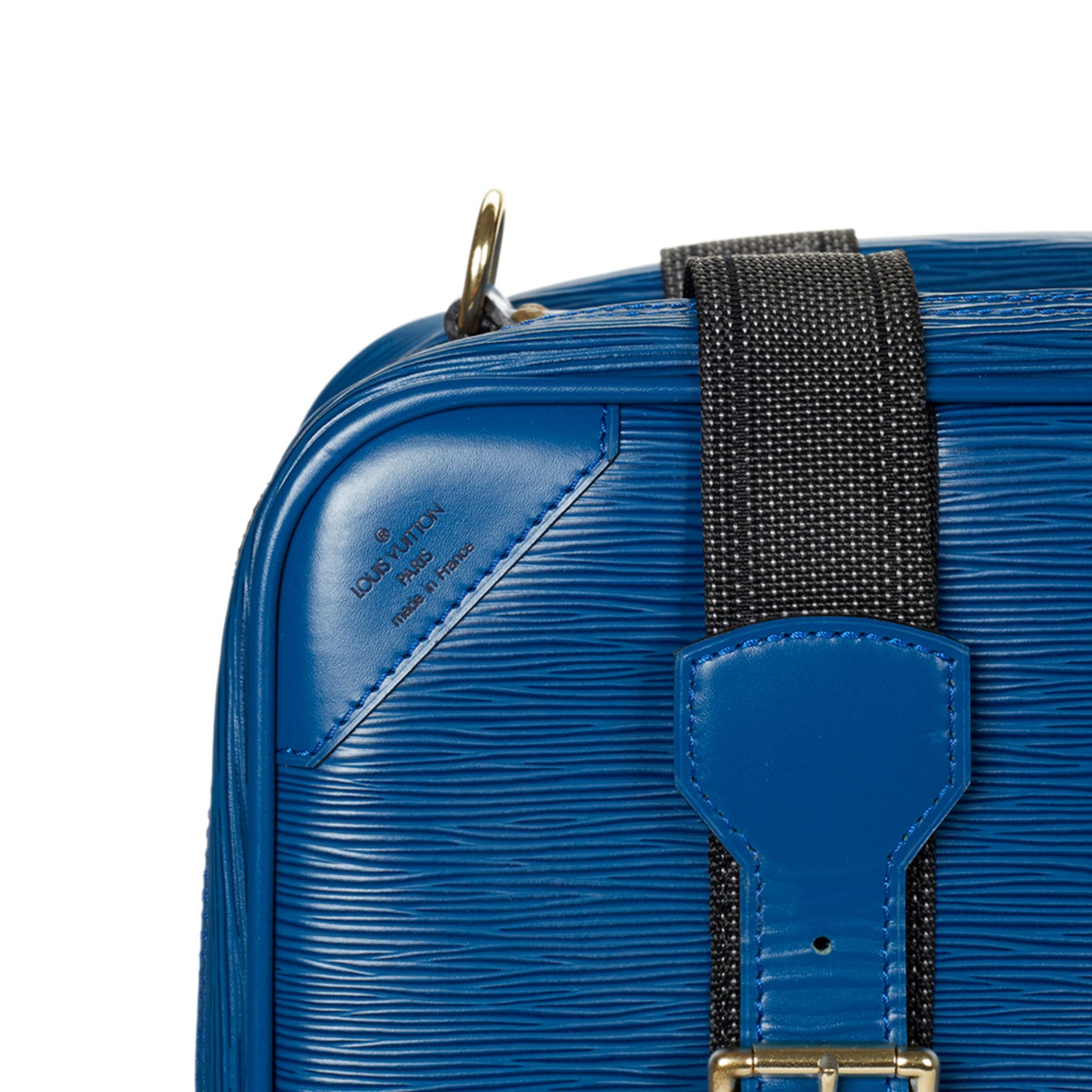 Louis Vuitton Blue Epi Leather Vintage Satellite 50 - Image 6 of 9