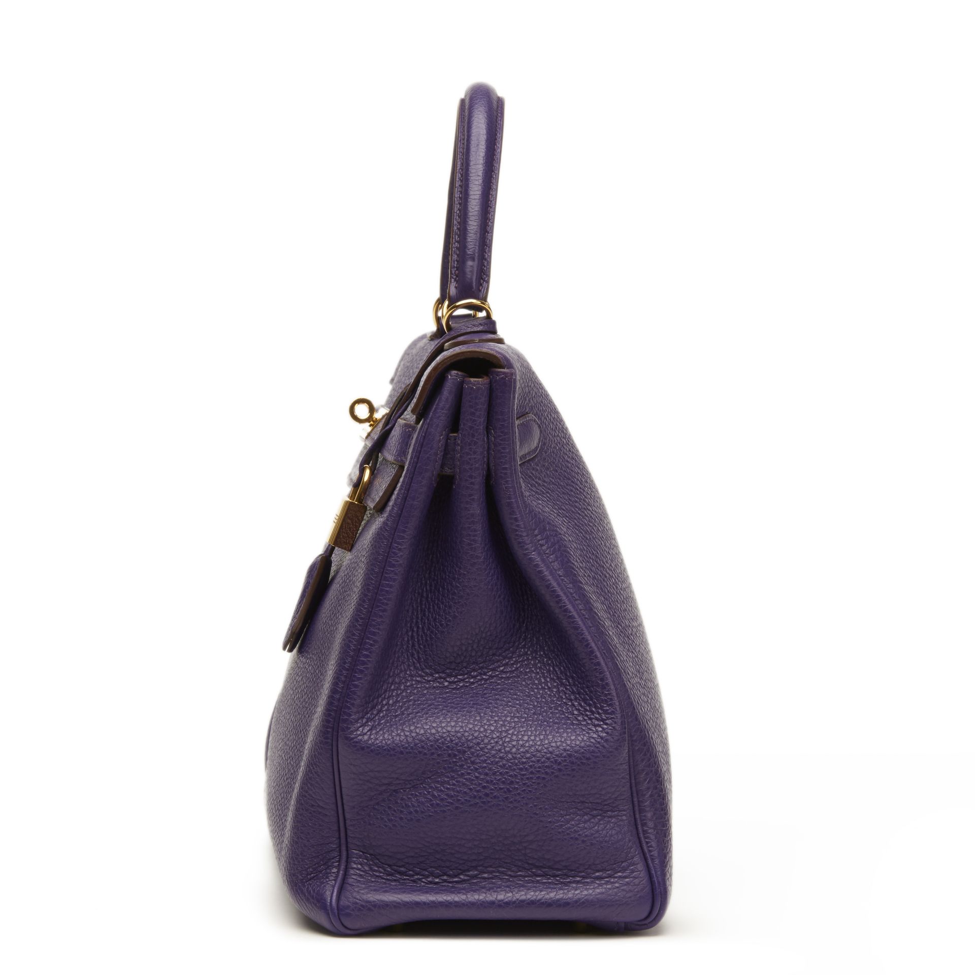 Hermès Violet Togo Leather Kelly 35Cm Retourne - Image 2 of 8