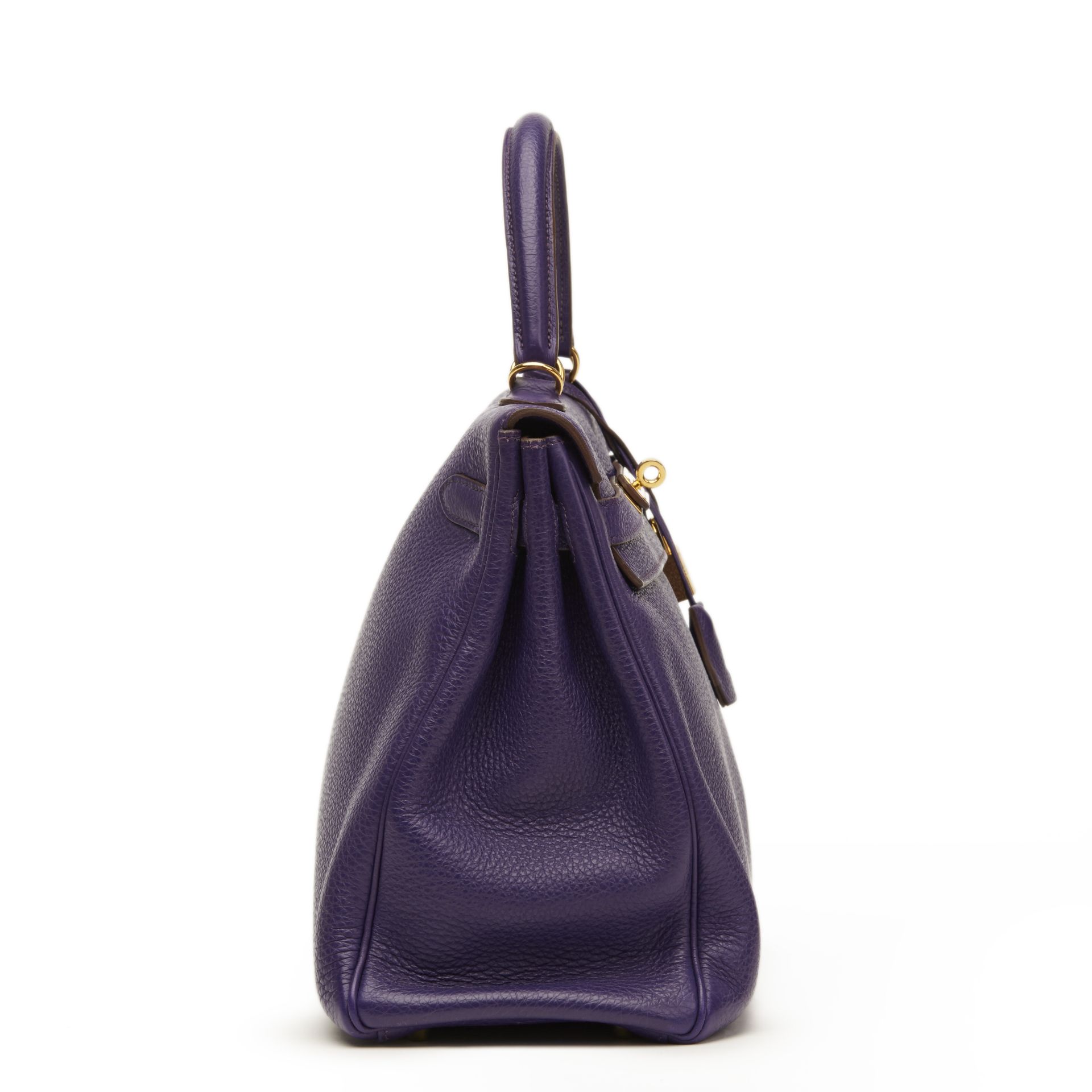 Hermès Violet Togo Leather Kelly 35Cm Retourne - Image 3 of 8