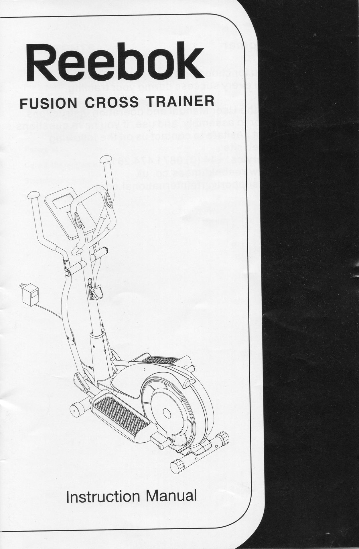 Reebok Fusion Cross Trainer complete with built in user programme computer and instruction book