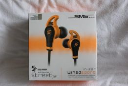 x2 SMS Audio Street headphones in Orange