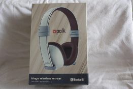 x6 POLK hinged wireless headphones