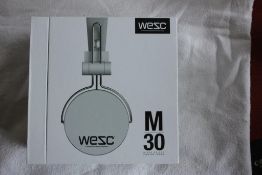 x6 WESC M30 Headphones in WHITE