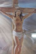 Limited edition crucifixion print by carlo pariti