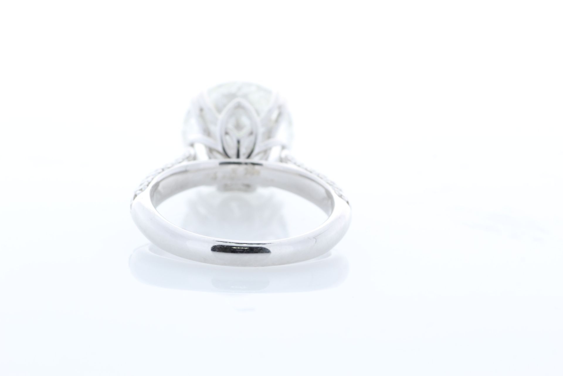 18ct White Gold Single Stone Claw Set With Stone Set Shoulders Diamond Ring 5.00 - Bild 5 aus 16