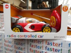 10 X John Lewis Radio Controlled Cars - Suitable For Ages 2+. Price Marked At £45 Each, Giving
