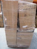 (R10) Pallet To Contain 11 Items Of Various Bathroom Items. To Include: Basin Cabinet, Shower
